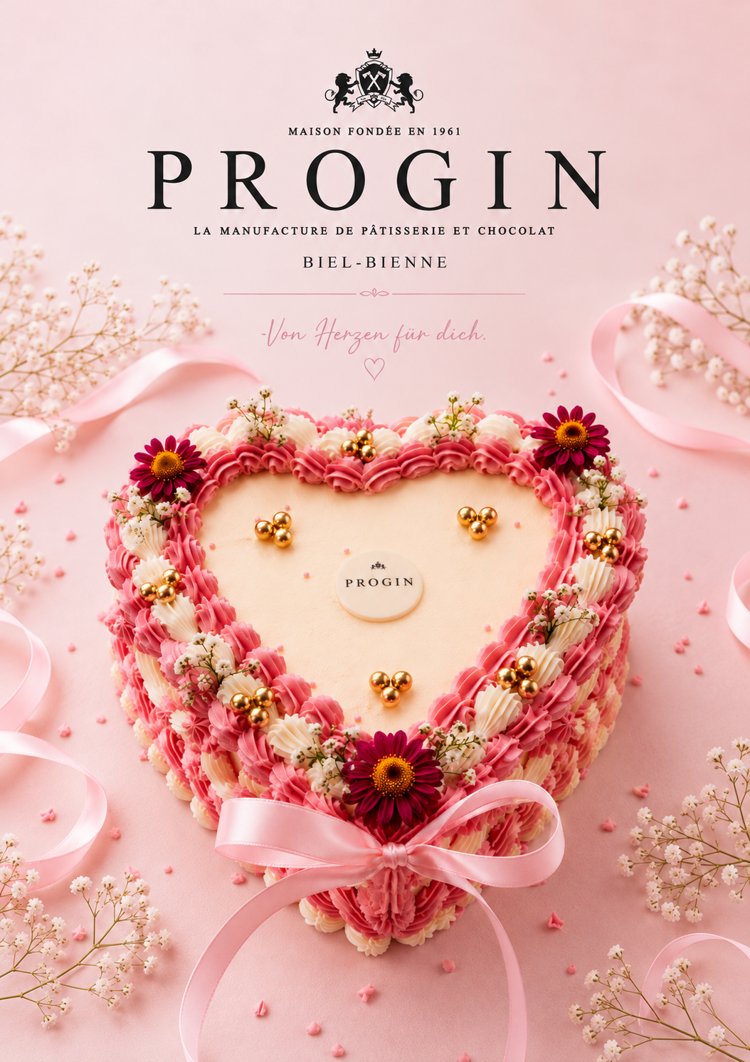 PROGIN Torten – Herztorte im A4-Hochformat